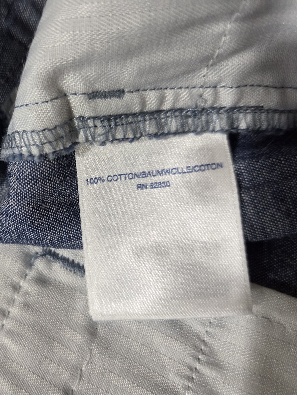 Lands' End Women's Chambray Bermuda Shorts - Light Blue - Size 12 - Picture 7 of 10